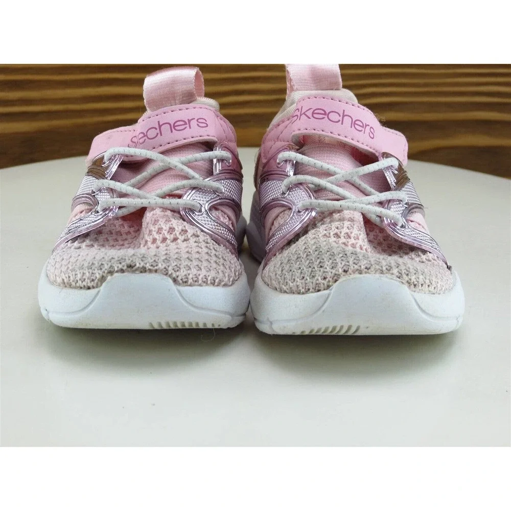 SKECHERS Sz 5 Toddler Shoes‎ Girls Sneaker Pink Synthetic Medium